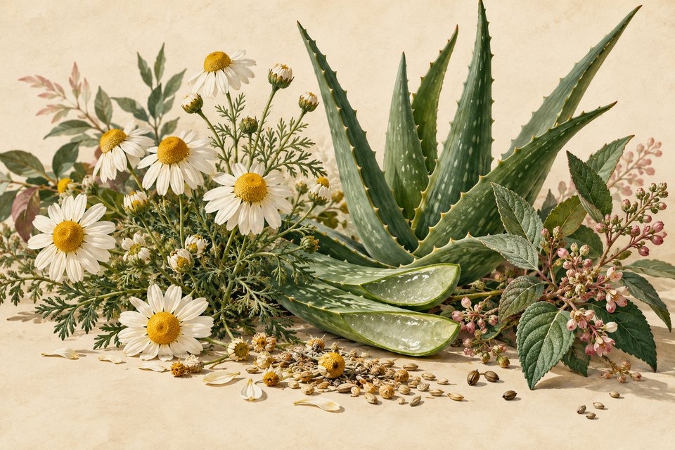 Artistic botanical illustration accompanying Medicinal Plants: Traditional Knowledge and Global Diversity