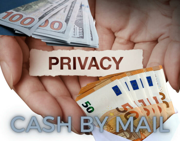 pay via cash by mail